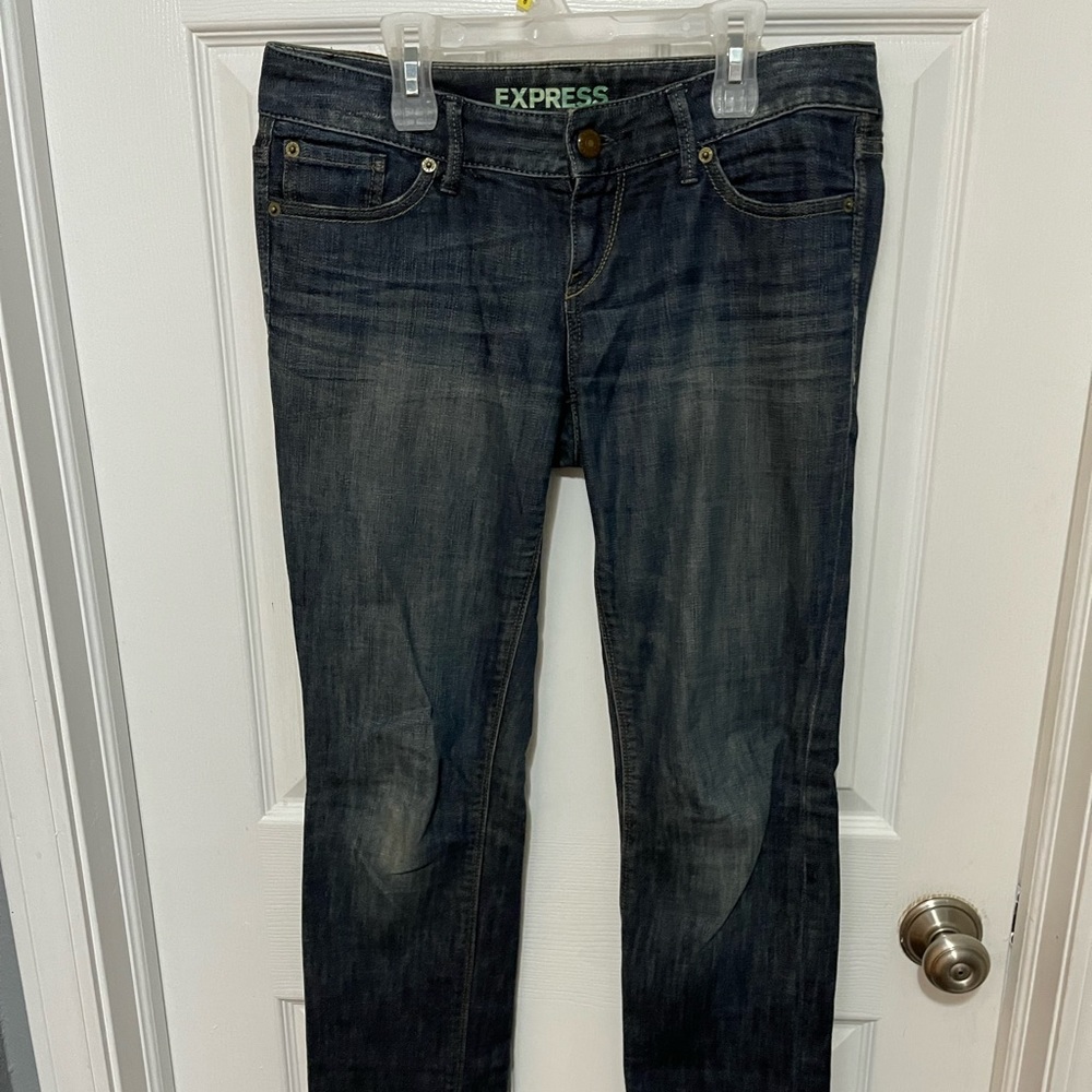 Express Stella Skinny Straight Leg Low Rise Jeans Women's 2R